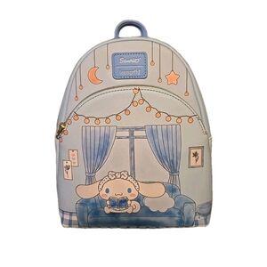LOUNGEFLY SANRIO CINNAMOROLL LOUNGIN MINI BACKPACK~ WITH TAGS~ BRAND NEW~